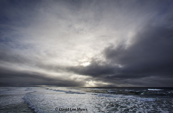 Pacific Ocean from Clatsop Spit at the South Jetty.